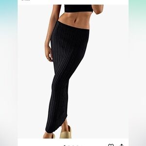 Black maxi shirt knit